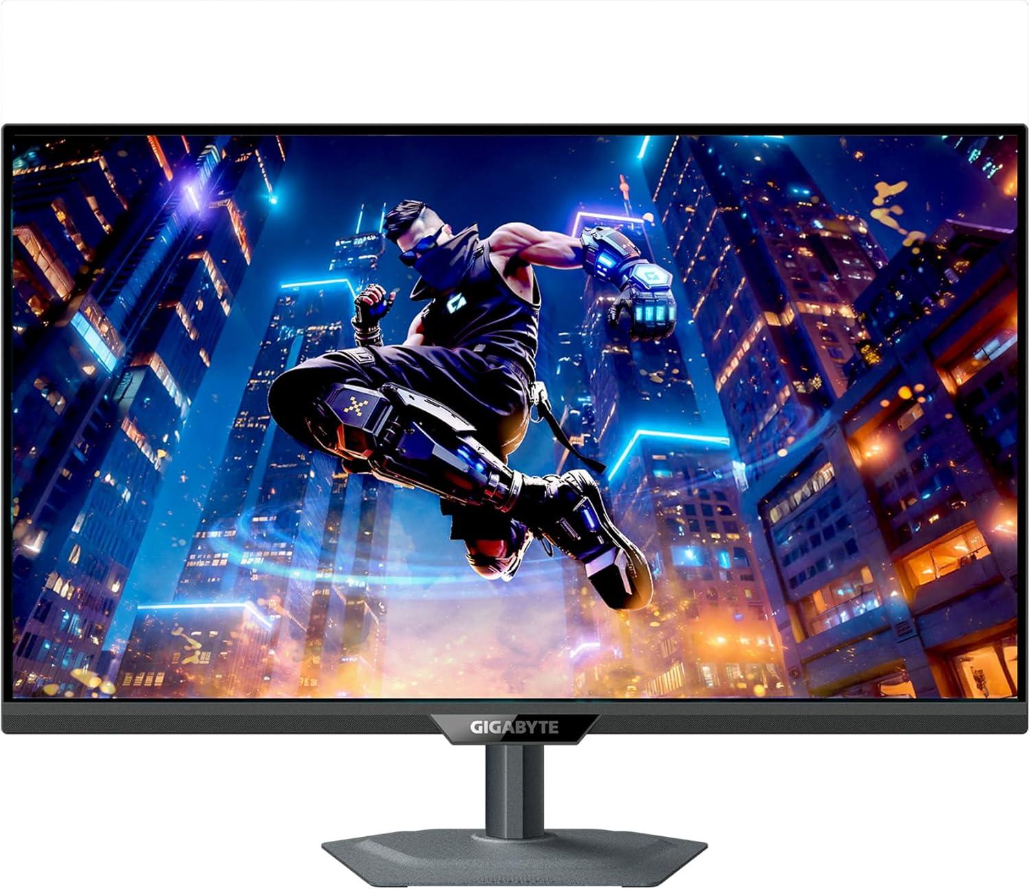 imageGIGABYTE M27UP 27quot SS IPS Gaming Monitor UHD 3840x2160160Hz 1ms GTG AMD FreeSync Premium GSYNC Compatible Dual Mode Type C KVM HDMI DP TypeC Height and Tilt Adjustable Black