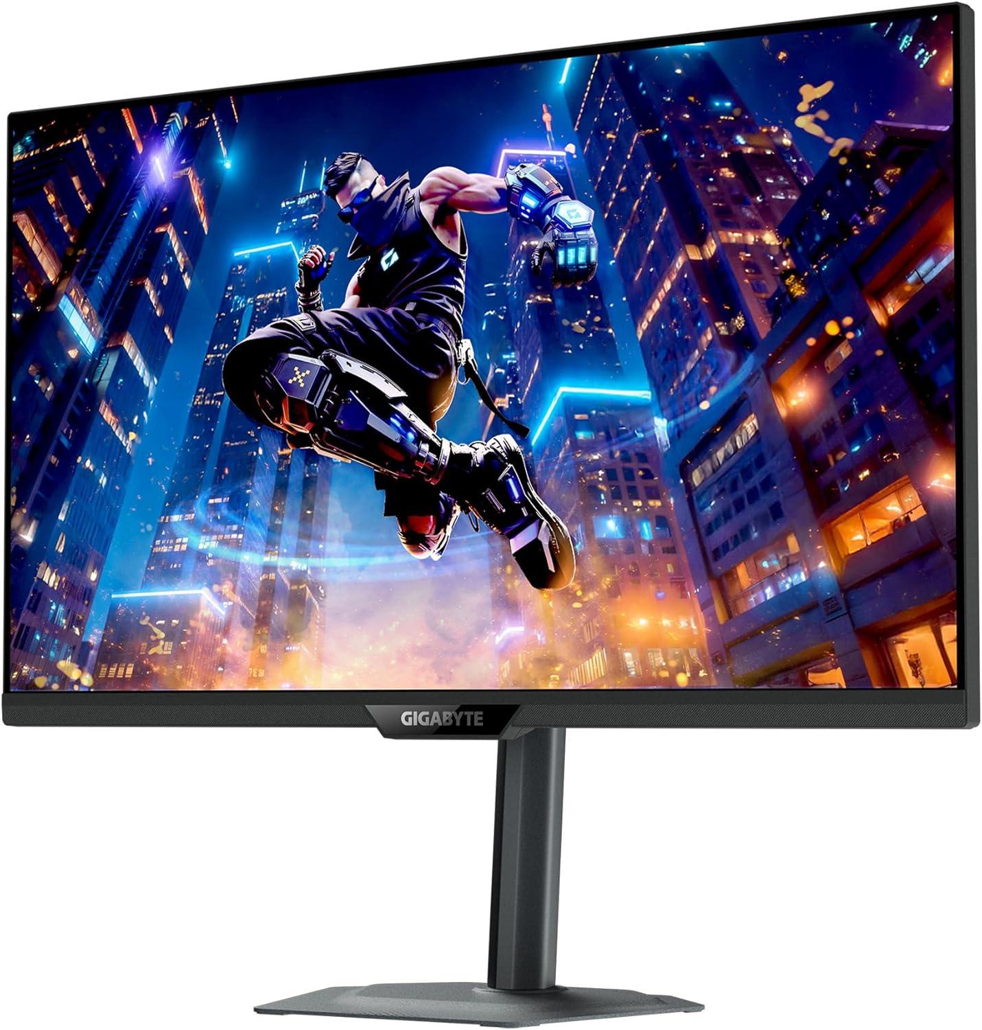 imageGIGABYTE M27UP 27quot SS IPS Gaming Monitor UHD 3840x2160160Hz 1ms GTG AMD FreeSync Premium GSYNC Compatible Dual Mode Type C KVM HDMI DP TypeC Height and Tilt Adjustable Black