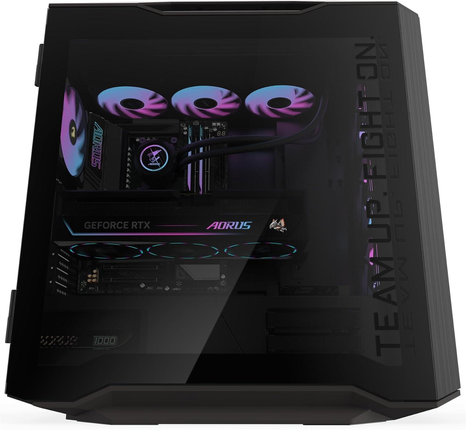 imageGIGABYTE AORUS Gaming Desktop PC AMD Ryzen 7 9800X3D AORUS RTX 5090 64GB DDR5 RAM 2TB Gen5 NVMe SSD Windows 11 Home AORUS Supreme 5 AS5A7N95000