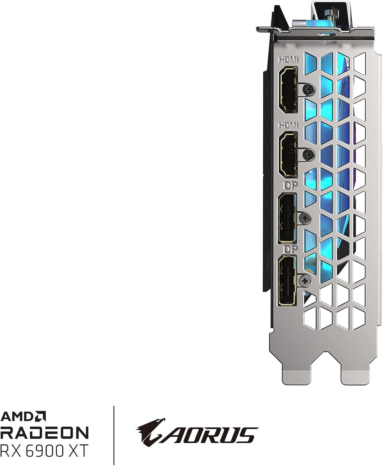 imageGIGABYTE AORUS Radeon RX 6900 XT Xtreme WATERFORCE WB 16G Graphics Card WATERFORCE Water Block Cooling System 16GB 256bit GDDR6 GVR69XTAORUSX WB16GD Video Card