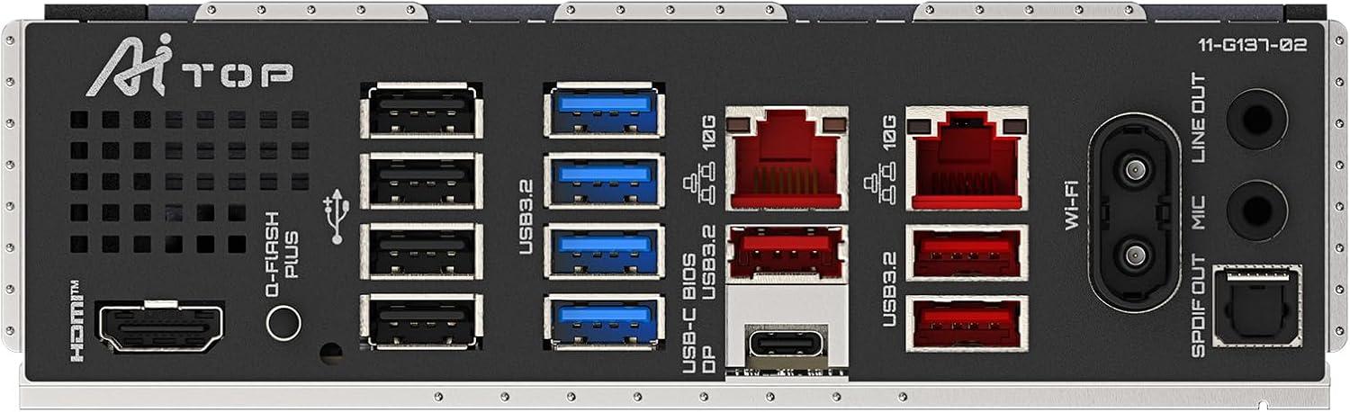 imageGIGABYTE B850 AI TOP AMD AM5 LGA 1718 Motherboard ATX DDR5 3X M2 PCIe 50 USBC WIFI7 10GbE LAN EZLatch 5Year Warranty
