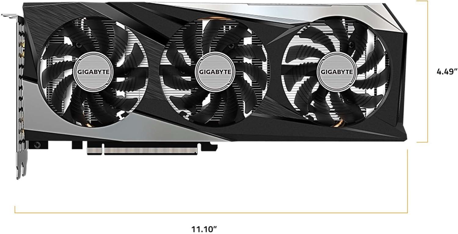 imageGIGABYTE Radeon RX 6500 XT Gaming OC 4G Graphics Card WINDFORCE 3X Cooling System 4GB 64bit GDDR6 GVR65XTGAMING OC4GD Video Card