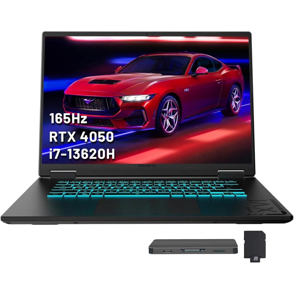 imageGIGABYTE AERO X16 Copilot PC  165Hz 2560x1600 WQXGA  NVIDIA GeForce RTX 5050  AMD Ryzen AI 7 3501TB SSD with 16GB DDR5 RAM  Windows 11 Home  Space Gray AERO X16 1TH93USC94AH32GB DDR5  1TB SSD