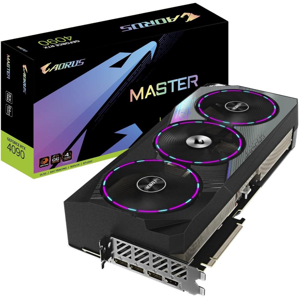 imageGIGABYTE AORUS GeForce RTX 5090 Master 32G Graphics Card WINDFORCE Cooling System 32GB 512bit GDDR7 GVN5090AORUS M32GD Video CardAORUS