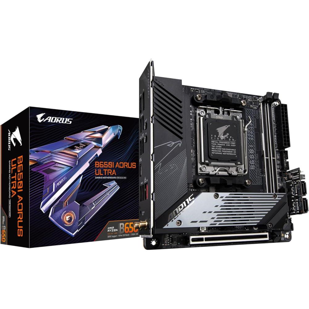 imageGIGABYTE B650 AORUS Elite AX AM5LGA 1718 AMD B650ATX 5Year WarrantyDDR5 M2 PCIe 50USB 32 Gen2X2 TypeCWiFi 6E25GbE LANQFlash PlusEZLatchGaming MotherboardITX