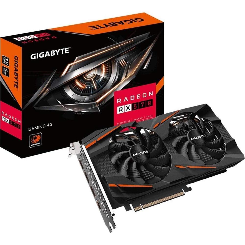 imageGIGABYTE Radeon RX 570 Gaming 4GB Graphic Cards GVRX570GAMING4GDRX 570 GAMING OC