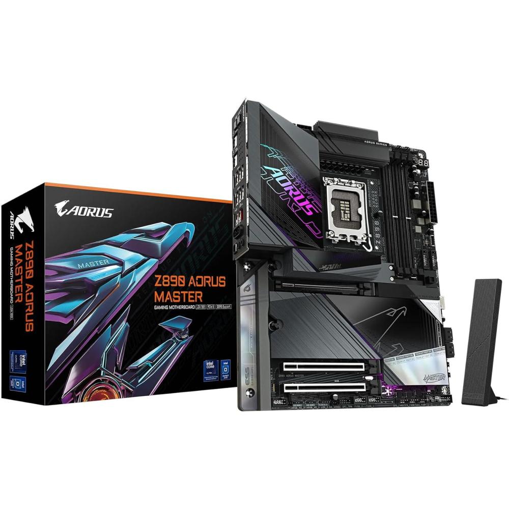 imageGIGABYTE Z790 AORUS Master X LGA 1700 Intel Z790 XEATX DDR5 5 M2 PCIe 50 USB 32 TypeCWiFi 7 10GbE LANQFlash PlusEZLatch PlusMotherboardZ890AMASTERM2 x5WIFI7