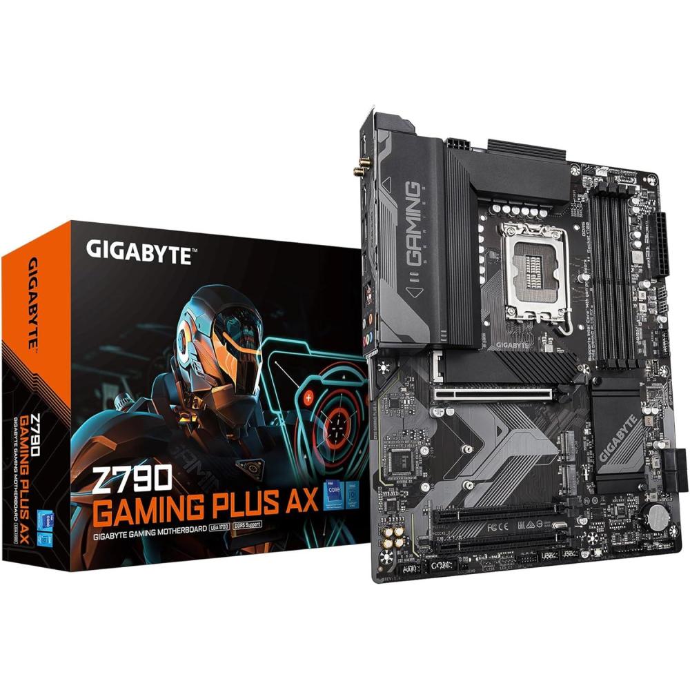 imageGIGABYTE Z790 Eagle AX LGA 1700 Intel Z790 ATX Motherboard with DDR5 M2 PCIe 50 USB 32 Gen2X2 TypeC Intel WiFi 6E 25GbE LAN QFlash Plus EZLatchZ790GPM2 x3WIFI6