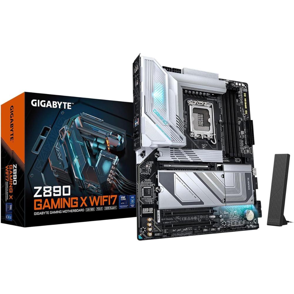 imageGIGABYTE Z790 Eagle AX LGA 1700 Intel Z790 ATX Motherboard with DDR5 M2 PCIe 50 USB 32 Gen2X2 TypeC Intel WiFi 6E 25GbE LAN QFlash Plus EZLatchZ890GXM2 x4WIFI7