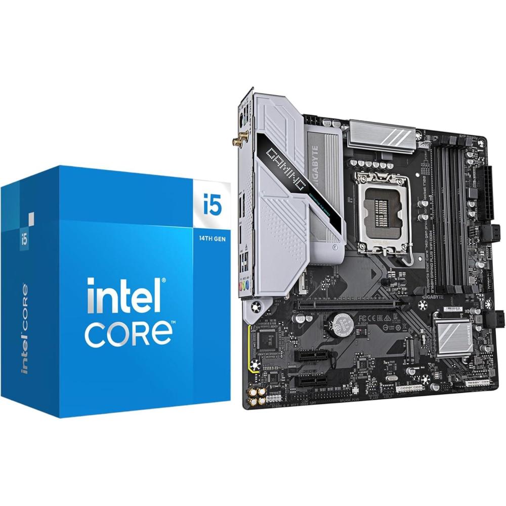 imageMICRO CENTER CPU Motherboard Combo  Ultra7 265K 20 cores up to 55 GHz Desktop Processor with GIGABYTE Z890 Gaming X WIFI7 Motherboard14400Gigabyte B760M GAM PLUS WF D4