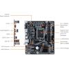 GIGABYTE H610M S2H V2 Motherboard, Supports 14th/13th/12th Gen Intel Core Processors (LGA 1700), mATX, DDR5, 1x M.2, PCIe 4.0, USB-C, HDMI, 2X DisplayPort, D-Sub, 1GbE LAN