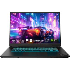 GIGABYTE – Gaming A16 Gaming Laptop – 165Hz 1920×1200 WUXGA – NVIDIA GeForce RTX 5060 – AMD Ryzen 7 260-1TB SSD with 16GB DDR5 RAM – Windows 11 Home AD Gaming A16 3VHK3US894SH(16GB | 1TB SSD)