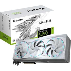 GIGABYTE AORUS GeForce RTX 5090 Master ICE 32G Graphics Card, WINDFORCE Cooling System, 32GB 512-bit GDDR7, GV-N5090AORUSM ICE-32GD Video Card(AORUS)
