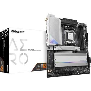 GIGABYTE B650 AERO G (AM5/ LGA 1718/AMD B650/ ATX/ 5-Year Warranty/DDR5/PCIe 5.0 M.2/PCIe 5.0/USB 3.2 Gen2X2 Type-C/Wi-Fi 6E/Intel 2.5GbE LAN/Motherboard)