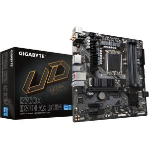 GIGABYTE B760 DS3H AX (rev. 1.x) LGA 1700 Intel B760 ATX Motherboard with DDR5, 2* M.2, PCIe 4.0, USB 3.2 Gen 2 Type-C, WiFi 6E Realtek GbE LAN, Q-Flash Plus, PCIe EZ-Latch(B760M|D|M.2 x2|WIFI6|DDR4)