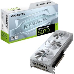 GIGABYTE GeForce RTX 5070 AERO OC 12G Graphics Card, 12GB 192-bit GDDR7, PCIe 5.0, WINDFORCE Cooling System, GV-N5070AERO OC-12GD Video Card(EAGLE OC ICE)