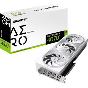 GIGABYTE GeForce RTX 5070 Ti AERO OC 16G Graphics Card, 16GB 256-bit GDDR7, PCIe 5.0, WINDFORCE Cooling System, GV-N507TAERO OC-16GD Video Card(AERO)