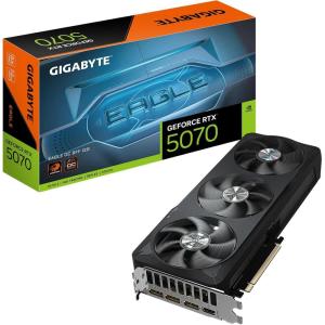 GIGABYTE GeForce RTX 5070 WINDFORCE OC SFF 12G Graphics Card, 12GB 192-bit GDDR7, PCIe 5.0, WINDFORCE Cooling System, GV-N5070WF3OC-12GD Video Card(EAGLE)