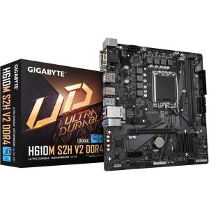 GIGABYTE H610M S2H V2 DDR4 (H610/ Intel/LGA 1700/ Micro ATX/ DDR4/ Single M.2/ PCIe 4.0/ USB 3.2 Gen1/ Realtek GbE LAN/Motherboard)