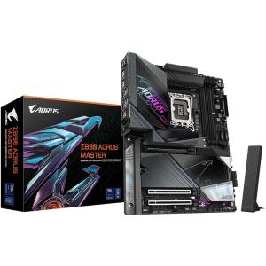GIGABYTE Z790 AORUS Master X (LGA 1700/ Intel Z790 X/EATX/ DDR5/ 5* M.2/ PCIe 5.0/ USB 3.2 Type-C/Wi-Fi 7/ 10GbE LAN/Q-Flash Plus/EZ-Latch Plus/Motherboard)(Z890|A|MASTER|M.2 x5|WIFI7)
