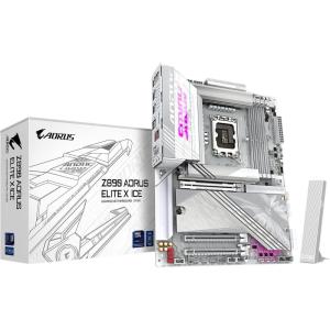 GIGABYTE Z790M AORUS Elite AX ICE LGA 1700 Intel Z790 M-ATX Motherboard with DDR5, Triple M.2, PCIe 5.0, USB 3.2 Gen2X2 Type-C, Intel Wi-Fi 6E, 2.5GbE LAN, Q-Flash Plus, EZ-Latch Plus(Z890|AE|ICE|M.2 x5|WIFI7)