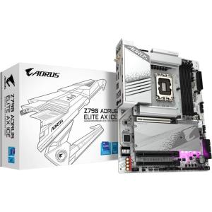 GIGABYTE Z790M AORUS Elite AX ICE LGA 1700 Intel Z790 M-ATX Motherboard with DDR5, Triple M.2, PCIe 5.0, USB 3.2 Gen2X2 Type-C, Intel Wi-Fi 6E, 2.5GbE LAN, Q-Flash Plus, EZ-Latch Plus(Z790|AE|ICE|M.2 x4|WIFI6)