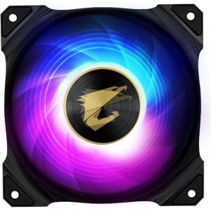 Gigabyte AORUS 120mm Sleeve Bearing ARGB Computer Case Fan, Black (GP-AR120RFAN)