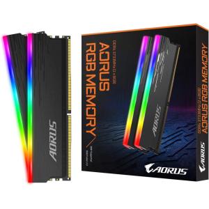 Gigabyte AORUS GP-ARS16G37 (RGB/ 16GB RAM Memory Kit (2x8GB)/ 3733MHz/ Supports AORUS Memory Boost/RGB Fusion 2.0/ Selected Memory ICS/ 100% Sorted and Tested/Memory)(3733MHz Memory- GP-ARS16G37)
