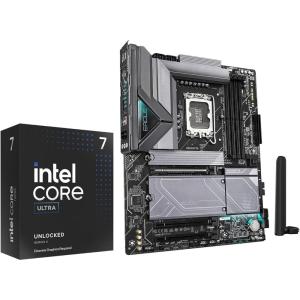 MICRO CENTER CPU Motherboard Combo – Ultra7 265K 20 cores up to 5.5 GHz Desktop Processor with GIGABYTE Z890 Gaming X WIFI7 Motherboard(Ultra7 265KF+Z890 EAGLE WIFI7)