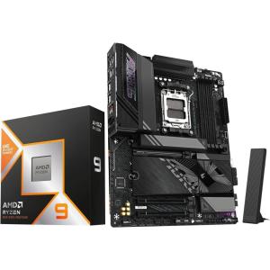 Micro Center AMD Ryzen 9 9950X CPU Processor with GIGABYTE X870 AORUS Elite WIFI7 ICE Motherboard (ATX, DDR5, PCIe 5.0, USB4, WIFI7)(AMD 9950X3D+ Gigabyte X870E AORUS ELITE WF7)