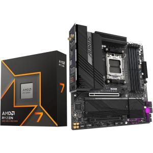 Micro Center AMD Ryzen 9 9950X CPU Processor with GIGABYTE X870 AORUS Elite WIFI7 ICE Motherboard (ATX, DDR5, PCIe 5.0, USB4, WIFI7)(AMD Ryzen 7 9700X+ Gigabyte B650M AORUS ELITE AX)