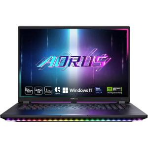 GIGABYTE AORUS Master 18 Gaming Laptop – 240Hz 2560×1600 Mini-LED – NVIDIA GeForce RTX 5080 – Intel Core Ultra 9 275HX – 2TB SSD with 32GB DDR5 RAM – Windows 11 Home AD (AORUS Master 18 BYHC5USD65SH)(Intel Core Ultra 9 275HX / RTX 5080)