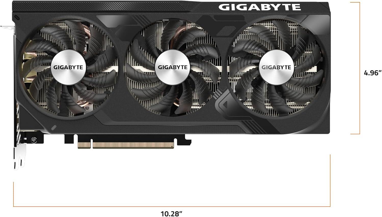 imageGIGABYTE GeForce RTX 4070 Super WINDFORCE OC 12G Graphics Card 3X WINDFORCE Fans 12GB 192bit GDDR6X GVN407SWF3OC12GD Video Card