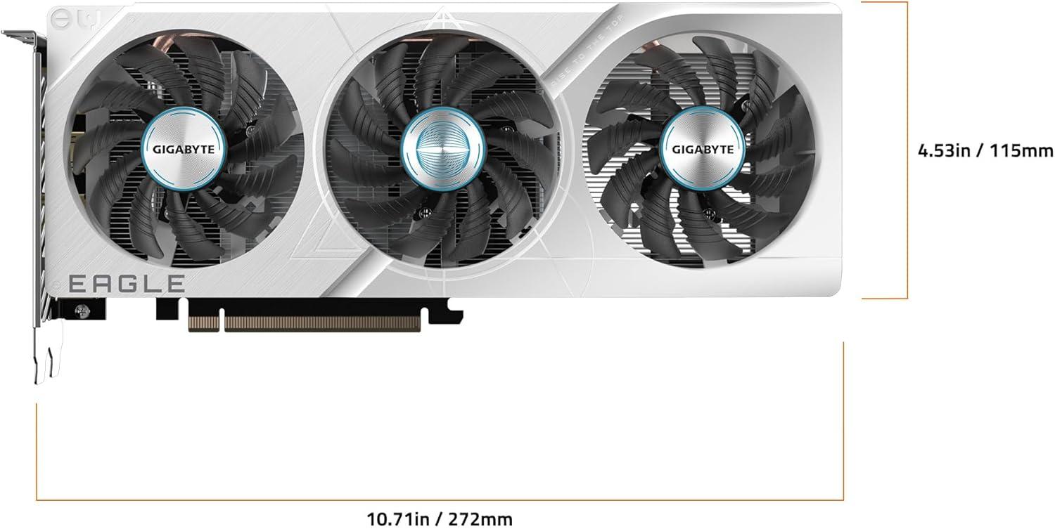 imageGIGABYTE GeForce RTX 5060 Eagle OC ICE 8G Graphics Card 8GB 128bit GDDR7 PCIe 50 WINDFORCE Cooling System GVN5060EAGLEOC ICE8GD Video CardEAGLE