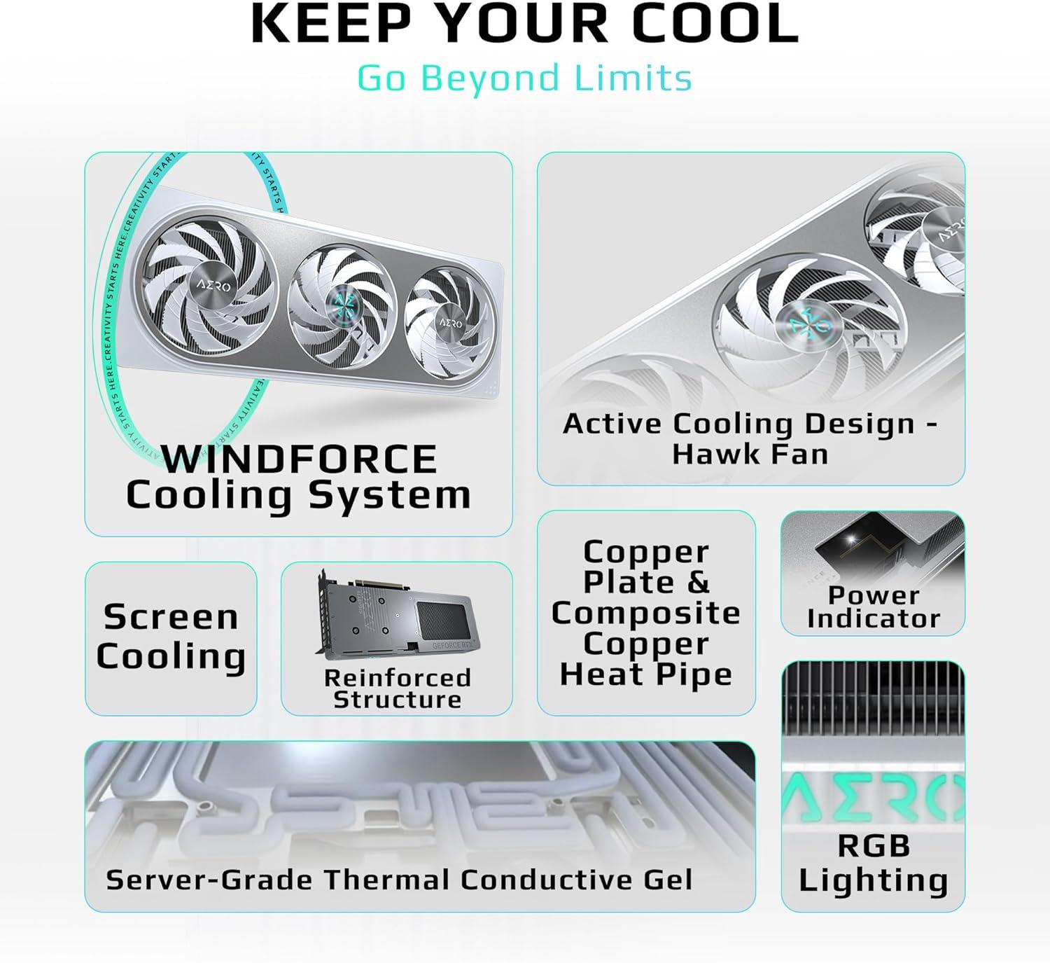 imageGIGABYTE GeForce RTX 5060 Ti Eagle OC ICE 16G Graphics Card 16GB 128bit GDDR7 PCIe 50 WINDFORCE Cooling System GVN506TEAGLEOC ICE16GD Video CardAERO