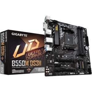 GIGABYTE B550M DS3H (AM4 AMD/B550/Micro ATX/Dual M.2/SATA 6Gb/s/USB 3.2 Gen 1/PCIe 4.0/HMDI/DVI/DDR4/Motherboard)