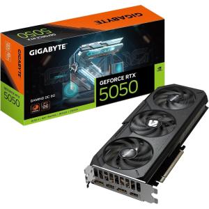 GIGABYTE GeForce RTX 5050 Gaming OC 8G Graphics Card, 8GB 128-bit GDDR6, PCIe 5.0, WINDFORCE Cooling System, GV-N5050GAMING OC-8GD Video Card