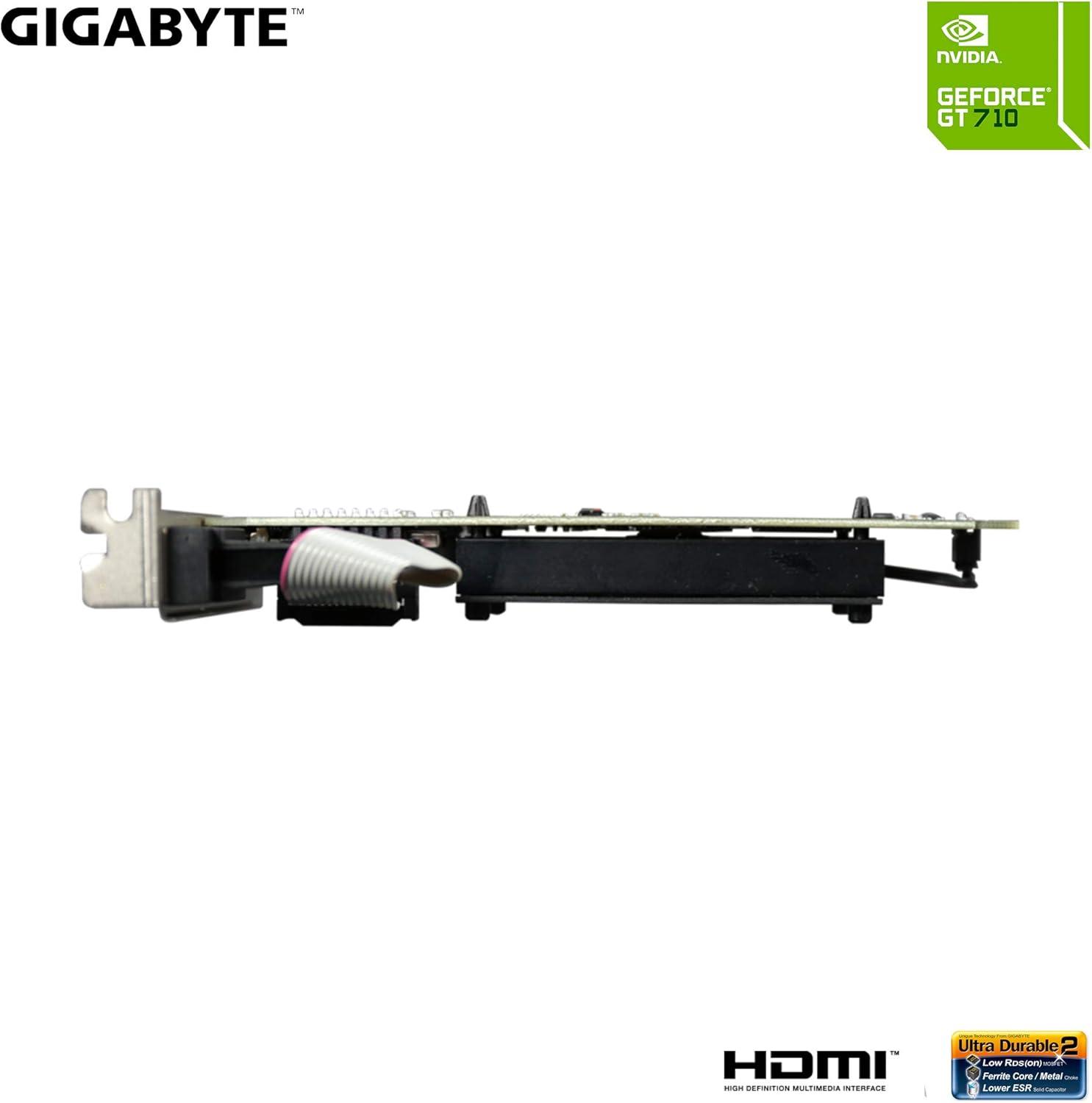imageGIGABYTE 2GB RAM DDR3 SDRAM Video Graphics Cards GVN710D32GL REV20 for Desktop
