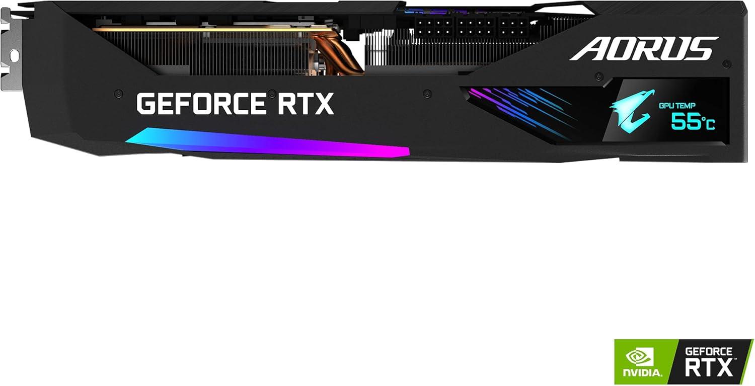 imageGIGABYTE AORUS GeForce RTX 3070 Ti Master 8G Graphics Card MAXCovered Cooling 8GB 256bit GDDR6X GVN307TAORUS M8GD Video Card