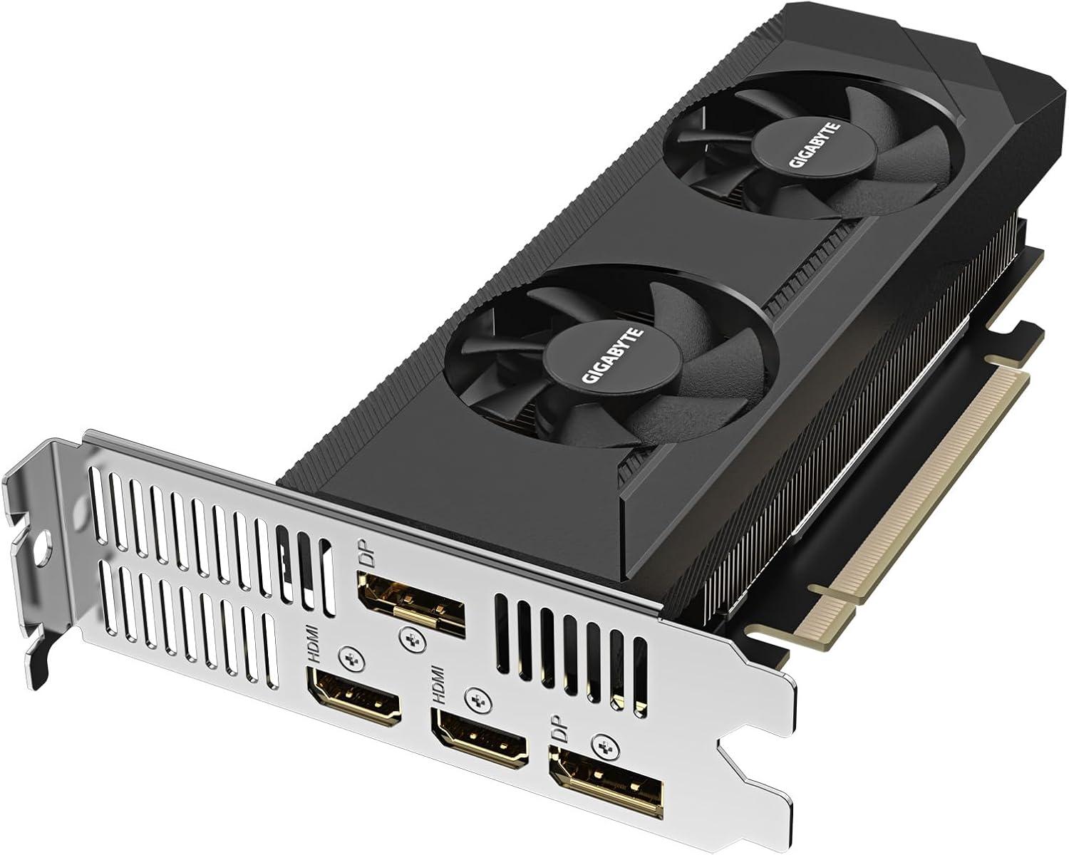 imageGIGABYTE GeForce RTX 3050 OC Low Profile 6G Graphics Card 2X WINDFORCE Fans 6GB GDDR6 96bit GDDR6 GVN3050OC6GL Video Card