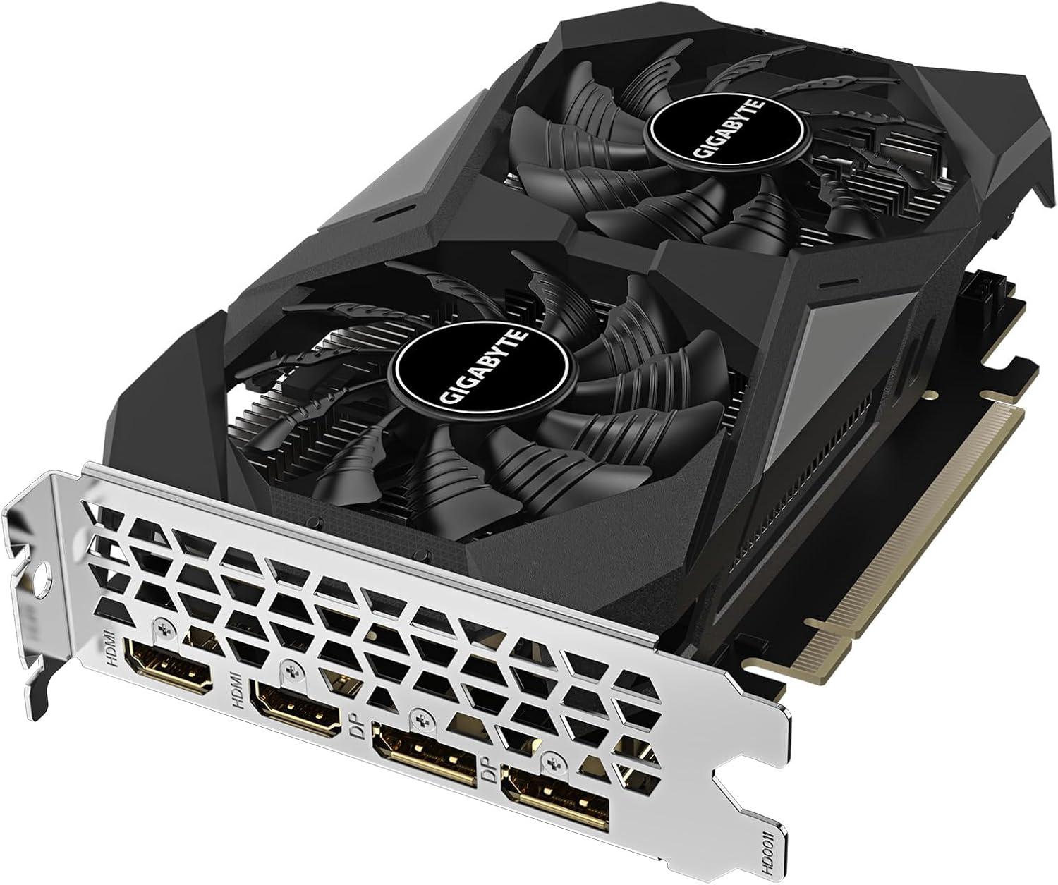 imageGIGABYTE GeForce RTX 3050 WINDFORCE OC V2 6G Graphics Card 2X WINDFORCE Fans 6GB GDDR6 96bit GDDR6 GVN3050WF2OCV26GD Graphics CardRTX 3050 WINDFORCE OC V2 6G
