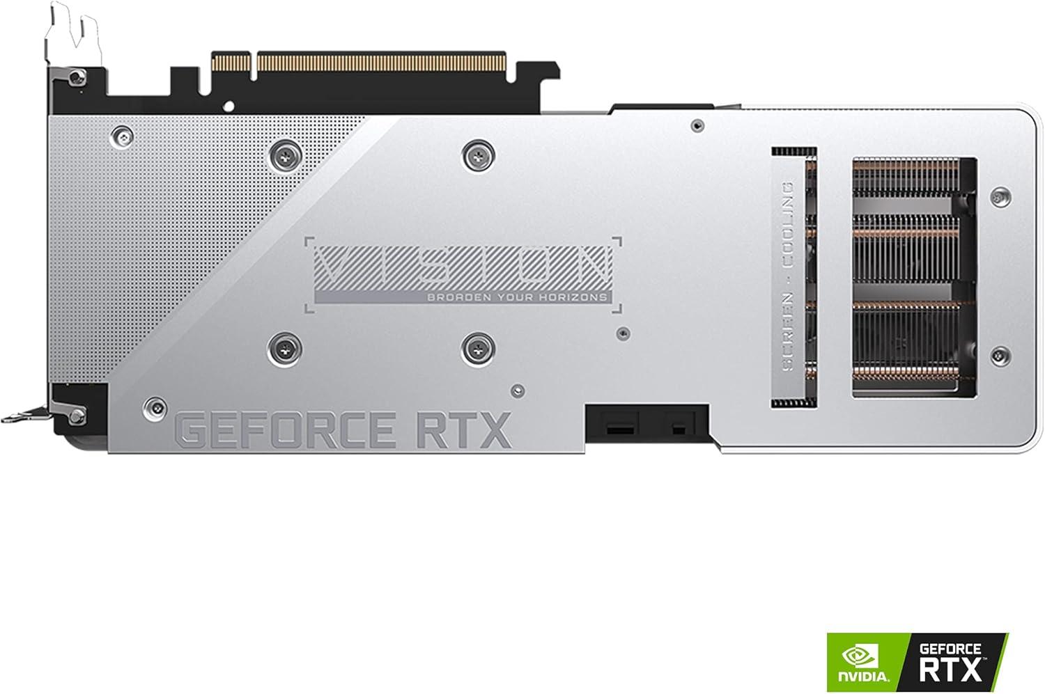 imageGIGABYTE GeForce RTX 3060 Ti Vision OC 8G REV20 Graphics Card WINDFORCE 3X Cooling System LHR 8GB 256bit GDDR6 GVN306TVISION OC8GD REV20 Video Card