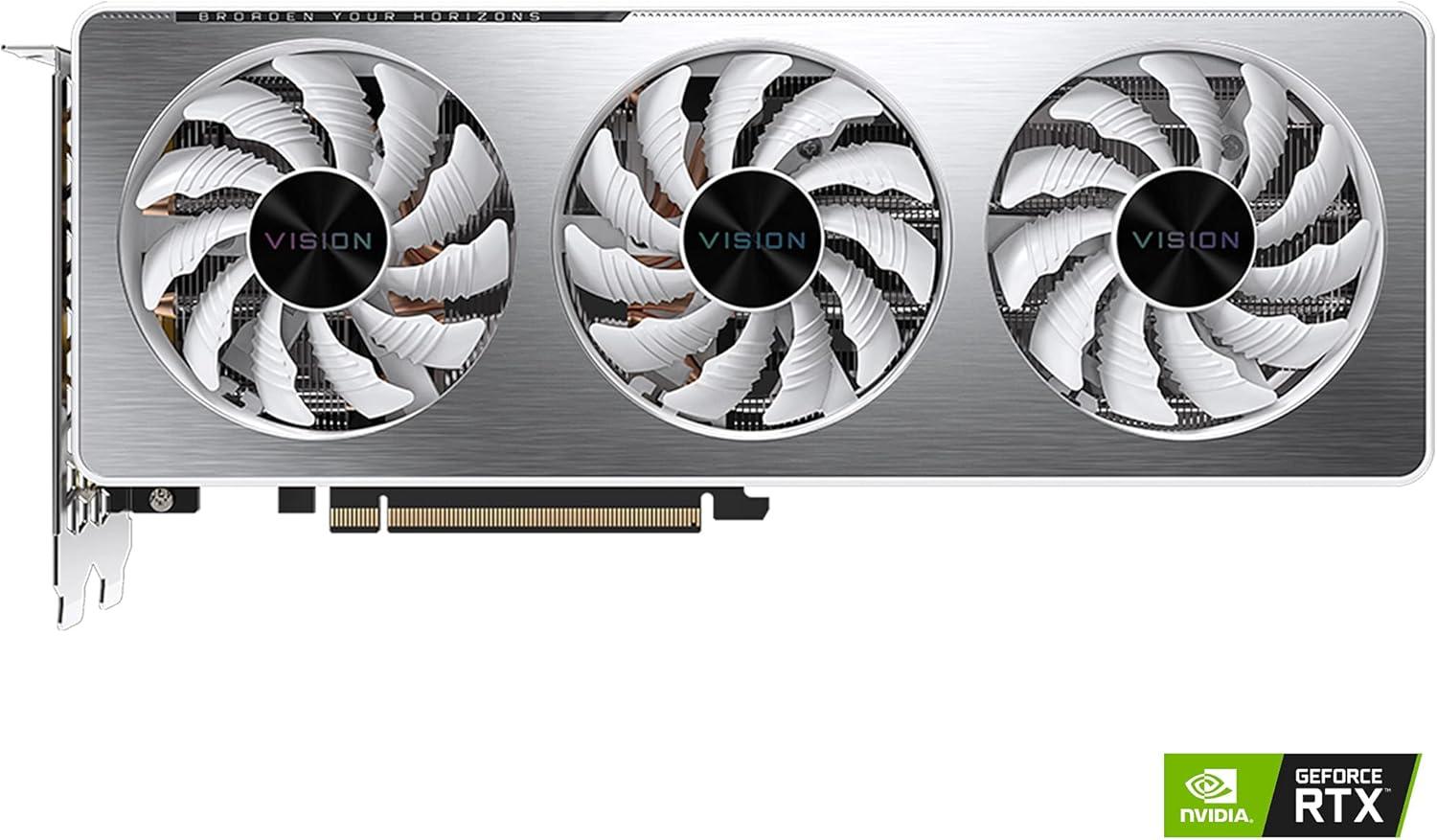 imageGIGABYTE GeForce RTX 3060 Ti Vision OC 8G REV20 Graphics Card WINDFORCE 3X Cooling System LHR 8GB 256bit GDDR6 GVN306TVISION OC8GD REV20 Video Card