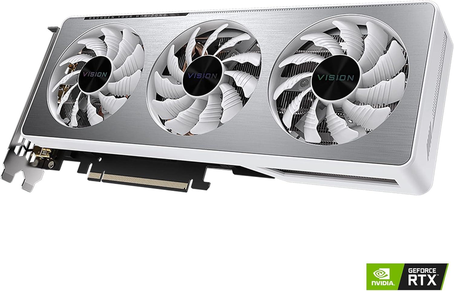 imageGIGABYTE GeForce RTX 3060 Ti Vision OC 8G REV20 Graphics Card WINDFORCE 3X Cooling System LHR 8GB 256bit GDDR6 GVN306TVISION OC8GD REV20 Video Card