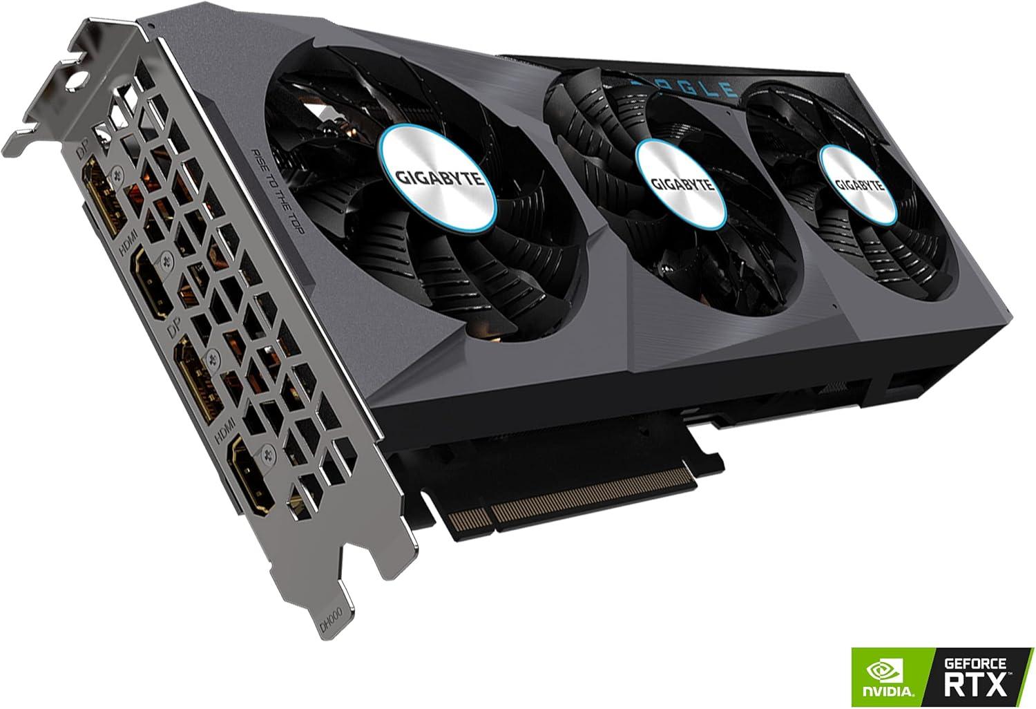 imageGIGABYTE GeForce RTX 3070 Eagle OC 8G REV20 Graphics Card 3X WINDFORCE Fans LHR 8GB 256bit GDDR6 GVN3070EAGLE OC8GD REV20 Video Card