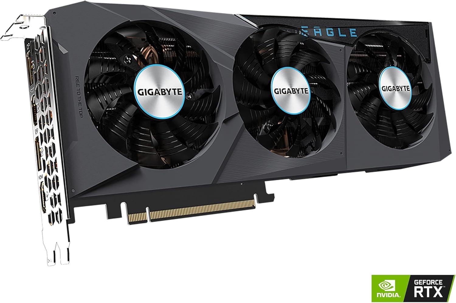 imageGIGABYTE GeForce RTX 3070 Eagle OC 8G REV20 Graphics Card 3X WINDFORCE Fans LHR 8GB 256bit GDDR6 GVN3070EAGLE OC8GD REV20 Video Card
