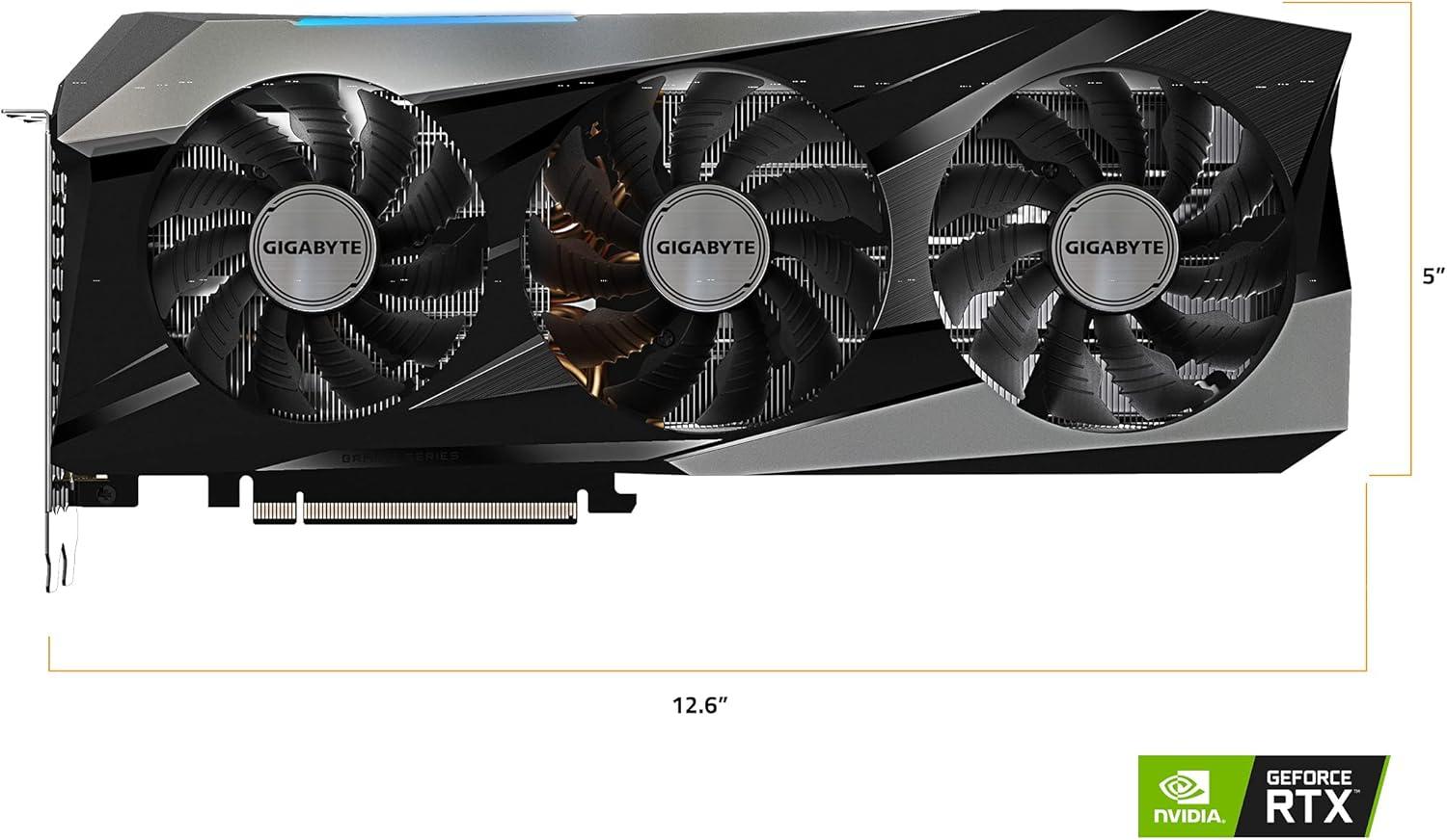 imageGIGABYTE GeForce RTX 3070 Ti Gaming OC 8G Graphics Card WINDFORCE 3X Cooling System 8GB 256bit GDDR6X GVN307TGAMING OC8GD Video Card