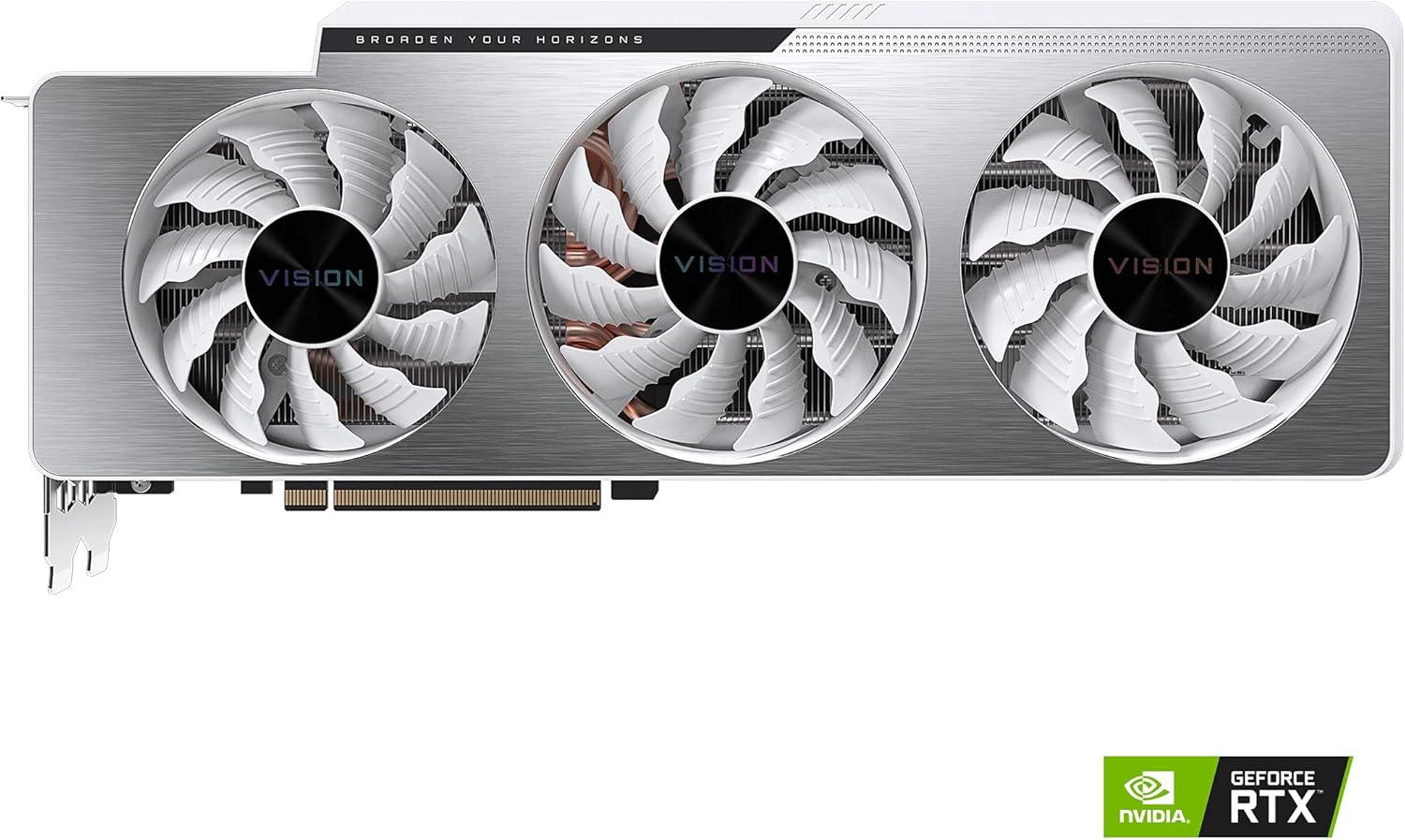 imageGIGABYTE GeForce RTX 3070 Ti Vision OC 8G Graphics Card WINDFORCE 3X Cooling System 8GB 256bit GDDR6X GVN307TVISION OC8GD Video Card