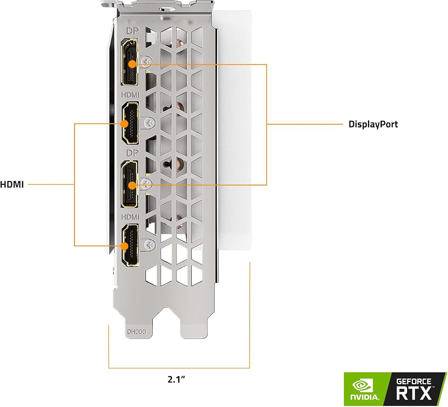 imageGIGABYTE GeForce RTX 3070 Ti Vision OC 8G Graphics Card WINDFORCE 3X Cooling System 8GB 256bit GDDR6X GVN307TVISION OC8GD Video Card