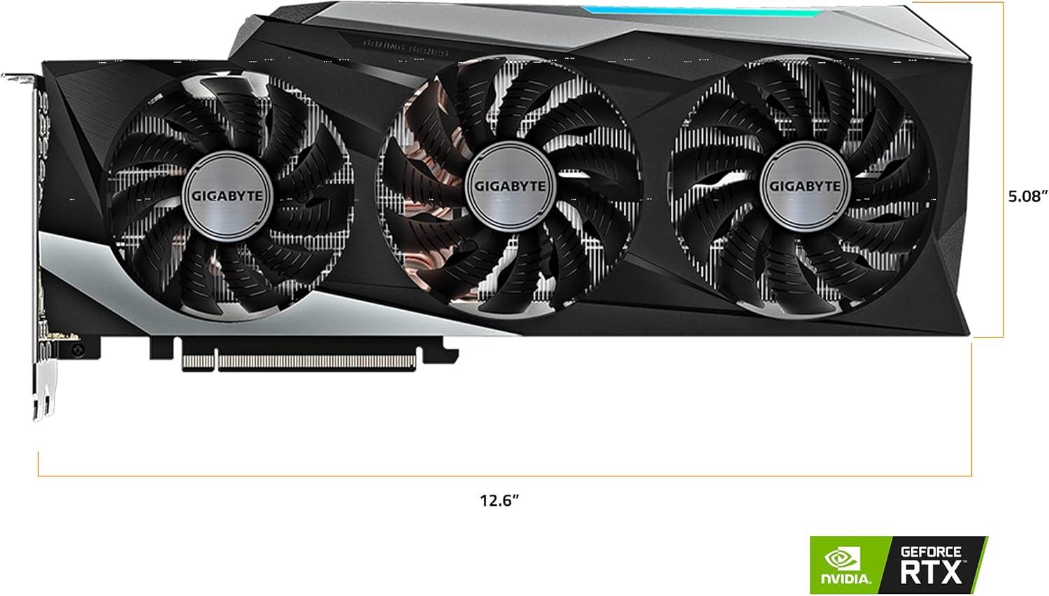 imageGIGABYTE GeForce RTX 3080 Gaming OC 10G REV20 Graphics Card 3X WINDFORCE Fans LHR 10GB 320bit GDDR6X GVN3080GAMING OC10GD REV20 Video Card